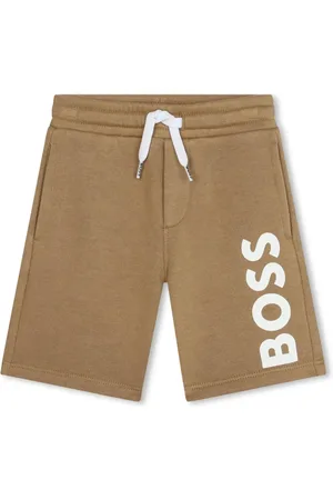 HUGO BOSS Logo-print drawstring-waist shorts