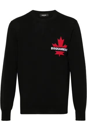 Dsquared2 Intarsia-logo wool jumper