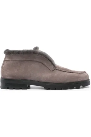 santoni Desert suede loafers