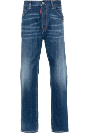 Dsquared2 Logo-pla slim-cut jeans