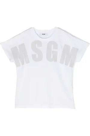 Msgm Logo-print cotton T-shirt