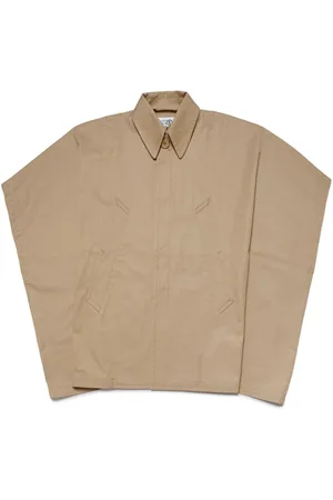 Maison Margiela Logo-embroidered twill poncho