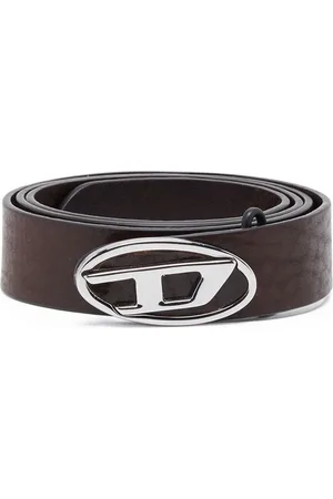 Diesel 1DR logo-buckle leather belt