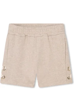 Chloé Logo-embroidered cotton shorts