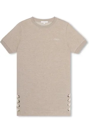 Chloé Lace-detail organic-cotton T-shirt