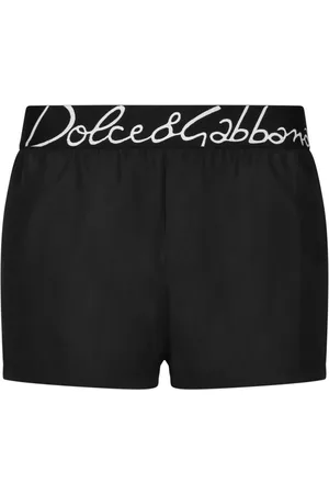 Dolce & Gabbana Logo-waistband swim shorts