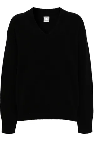 Totême V-neck wool-blend jumper