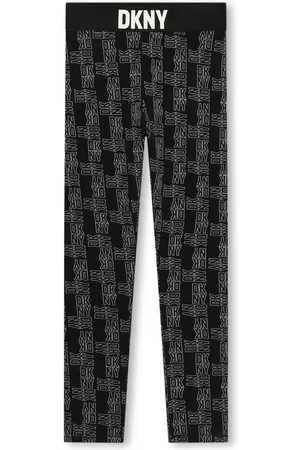 DKNY Monogram-print elasticated-waist leggings