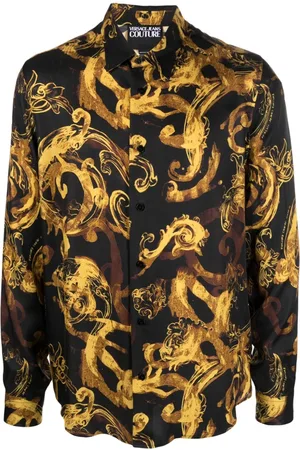 VERSACE Abstract-print long-sleeve shirt