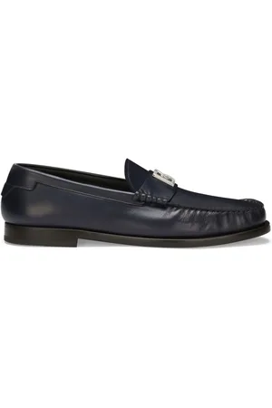 Dolce & Gabbana Logo-plaque leather loafers