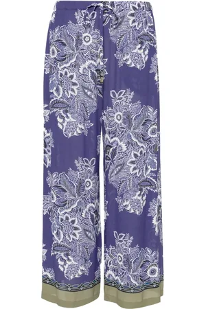 Etro Floral-print wide-leg trousers