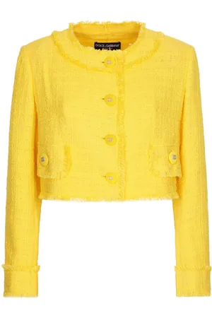 Dolce & Gabbana Raschel cropped tweed jacket