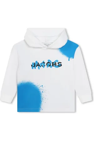 Marc Jacobs Logo-print spray-paint hoodie