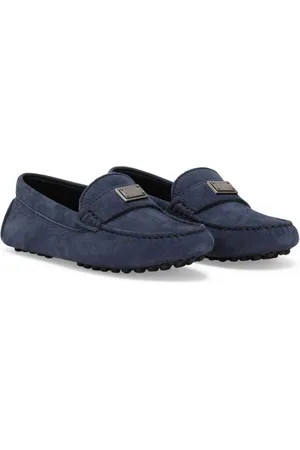 Dolce & Gabbana Logo-plaque leather loafers