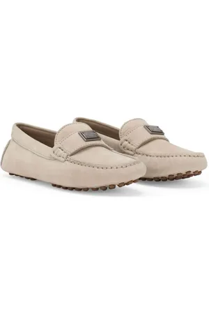 Dolce & Gabbana Logo-plaque leather loafers