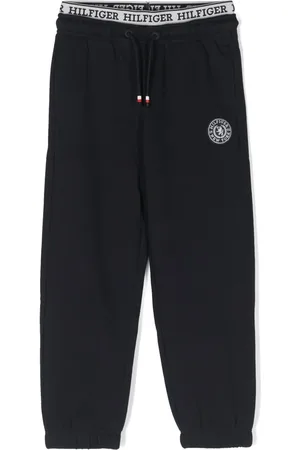 Tommy Hilfiger Logo-patch cotton track pants