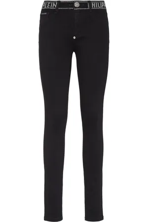 Philipp Plein Strass stretch-denim leggings