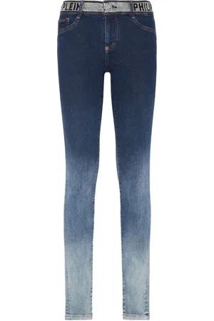 Philipp Plein Rhinestone-embellished gradient-effect jeans