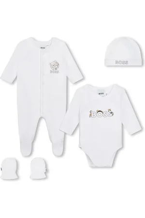 HUGO BOSS Logo-print cotton pajamas (set of four)