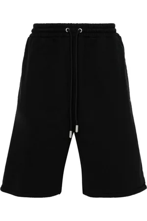 OFF-WHITE Diag-stripe cotton shorts