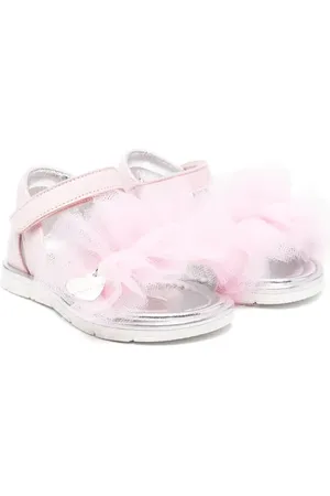 MONNALISA Ruffled open-toe sandals