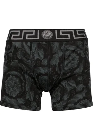 Versace Greca Border Stretch-Cotton Boxers, Underwear