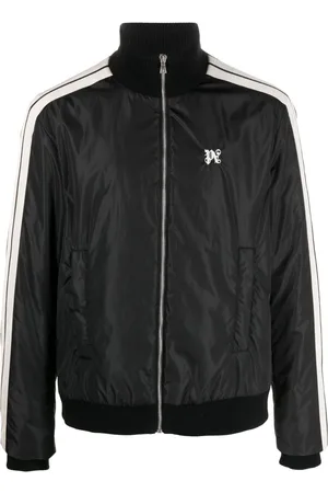 Palm Angels Monogram-embroidered padded bomber jacket