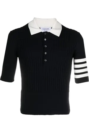 Thom Browne 4-bar stripe polo shirt