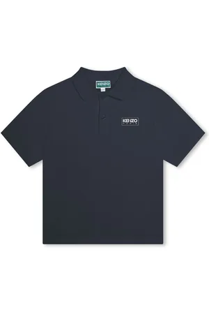 Kenzo Logo-print piqué-weave polo shirt