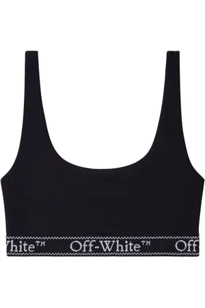 Off-White zip-up Logo Sports Bra - Farfetch