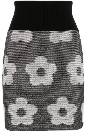 Kenzo Jacquard flower-motif skirt
