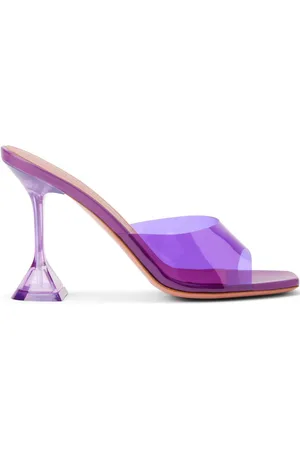 Amina Muaddi 95mm Lupita Glass mules