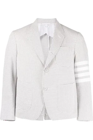 Thom Browne Striped single-breasted blazer