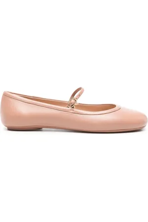 Gianvito Rossi Carla leather ballerina shoes