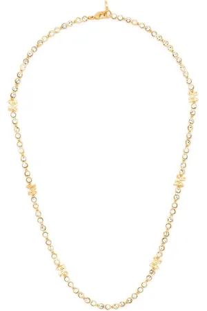Palm Angels Monogram crystal-embellished necklace