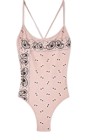 Palm Angels Paisley-print criss-cross swimsuit