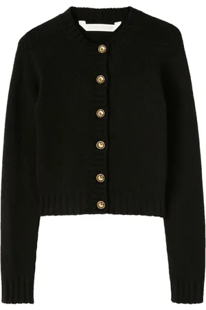 Palm Angels Curved-logo wool-blend cardigan