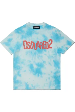 Dsquared2 Logo-print tie-dye T-shirt