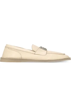 Dolce & Gabbana Logo-plaque leather loafers