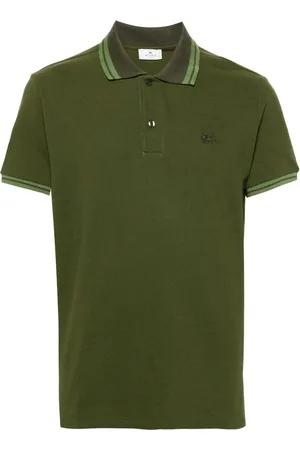 Etro Pegaso-embroidered cotton polo shirt
