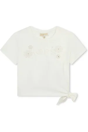 Michael Kors Logo-embroidered cotton T-shirt