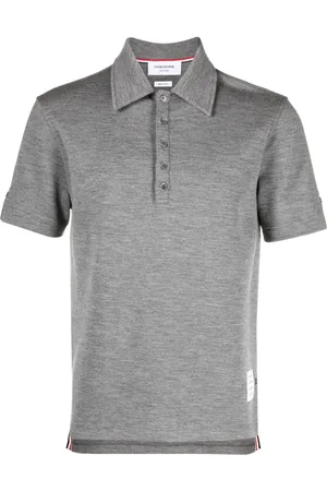 Thom Browne Logo-patch polo shirt