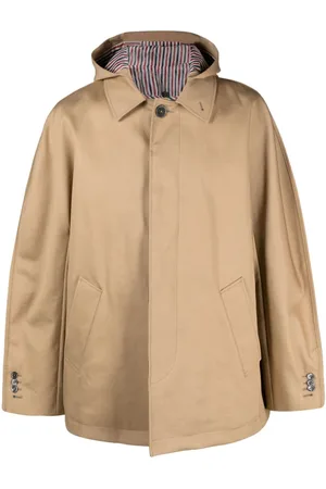 Thom Browne Detachable-hood cotton coat