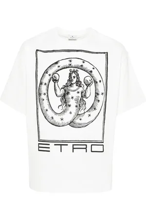 Etro Graphic-print cotton T-shirt