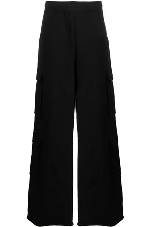 Buy Vetements Flared Cotton-blend Sweatpants - Black At 50% Off