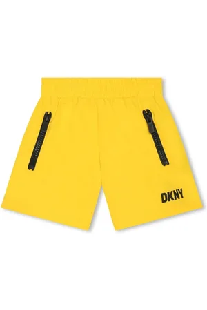 DKNY Logo-print elasticated-waist swim shorts