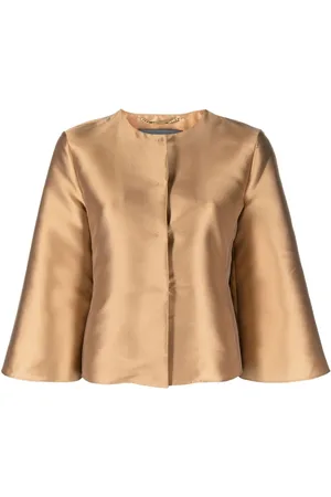 Alberta Ferretti Satin cropped jacket
