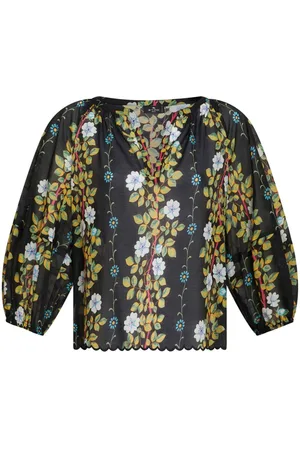 Etro Floral-print cotton blouse