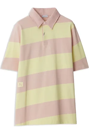Burberry Striped cotton polo shirt