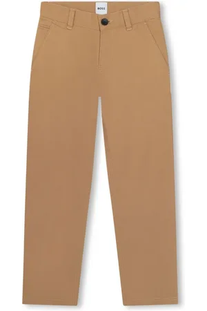 HUGO BOSS Straight-leg twill chino trousers